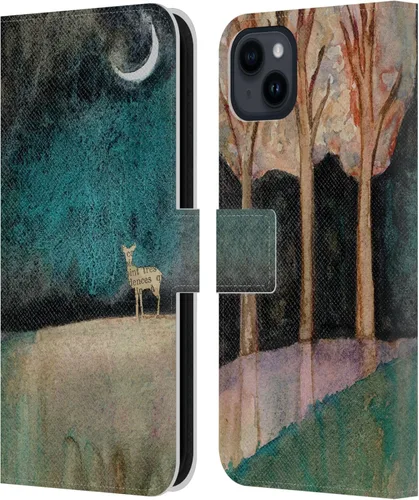 Miniatura 15 de Head Case Designs Officially Licensed Wyanne Half Light Nature 2 Leather Wallet Case Compatible with Apple iPhone 15 Plus