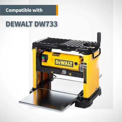 Miniatura 5 de POWERTEC Cuchillas cepilladoras de 12-1/2 pulgadas para cepilladora DeWalt DW733, repuesto para cuchillos cepilladores DW7332, juego de 4 (12809DD)