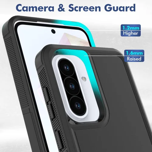 Miniatura 144 de Jeylly Compatible con Samsung Galaxy A22 5G Funda, Funda Samsung A22 5G con 2pcs protectores de pantalla de vidrio templado