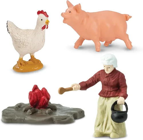 Miniatura 5 de Safari Ltd. Jamestown Settlers TOOB - 10 figuras: marinero, jardinero, herrero, colonos, John Smith, pollo, cerdo, cañón - Figuras de juguete