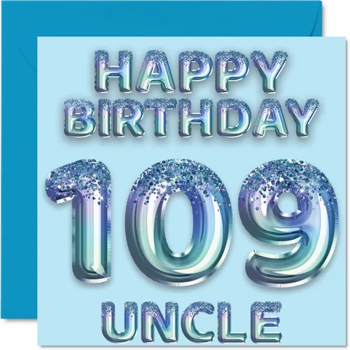 Miniatura 14 de Stuff4 Tarjeta de primer cumpleaños para niños, globo de fiesta con purpurina azul, tarjetas de feliz cumpleaños para niño de 1 año, nieto, hijo, 57