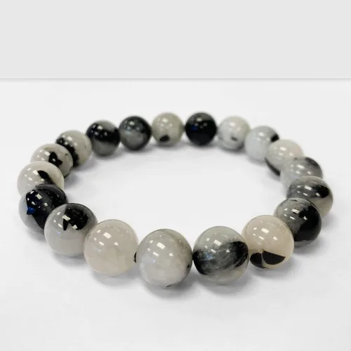 Miniatura 457 de Gem Avenue Handmade Round Bead Stretch Bracelet Unisex Natural Stone Beaded Jewelry for Men & Women, Elastic Wristband for Daily Wear