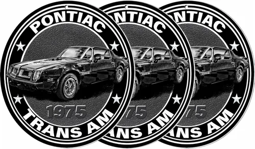Miniatura 21 de Brotherhood Letreros de metal de metal con emblema de Trans Am de alto rendimiento, reproducción de fotografía de pájaro, letrero redondo