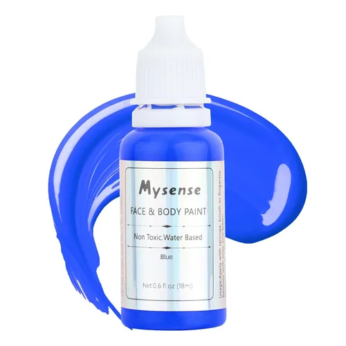 Miniatura 25 de Mysense Pintura facial corporal púrpura pastel, pintura facial lavable a base de agua, pintura corporal crema no tóxica para adultos y niños