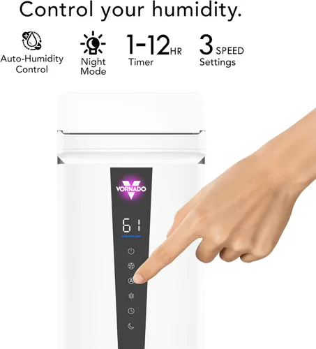 Miniatura 5 de Vornado MISTIC 6 Humidificador ultrasónico para toda la habitación, llenado superior, aromaterapia, tanque de 1.5 galones, salida de 3 galones
