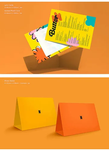 Miniatura 4 de BTS [ BUTTER ] Album [ PEACHES ] VER. CD+Photo Book+2 Lyrics Card+Instant Photo Card+Photo Stand+Folded Message Card+Graphic Sticker+Photo Card+1