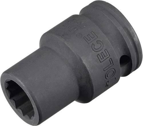 uxcell 3/4-Inch Drive 0.669 in 12-Point Impact Socket, CR-MO Steel 2.205 in Longitud, Tamaños métricos estándar