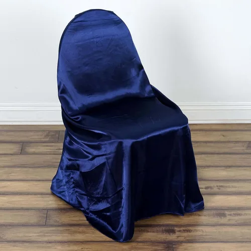 Miniatura 12 de Efavormart - Fundas para sillas de boda, plegables, de satén, universales, para fiestas, 5 unidades, se adaptan a la mayoría de las sillas, fáciles