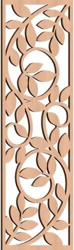 Miniatura 115 de 9 3/8"W x 24 3/8"H x 1/4"T Utica Decorativo Fretwork Madera Paneles de Pared, Abedul