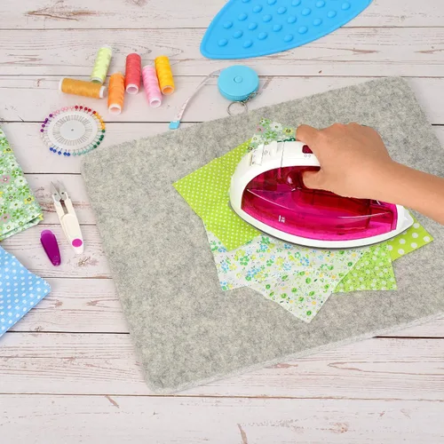 Miniatura 5 de Rdutuok Tapete de Prensado de Lana de 17"x13.5" 100% Lana Afieltrada de Nueva Zelanda Tapete de Planchado para Acolchadores, Costura, Suministros