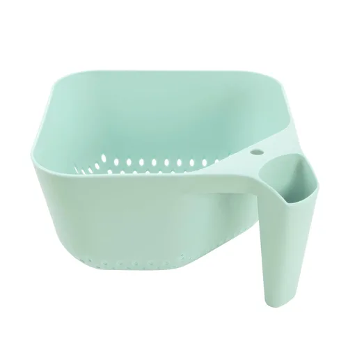 Miniatura 9 de Tovolo Elements - Colador cuadrado con asa para pasta, frutas, bayas, verduras, fácil de limpiar, sin BPA, resistente al calor, colador de plástico