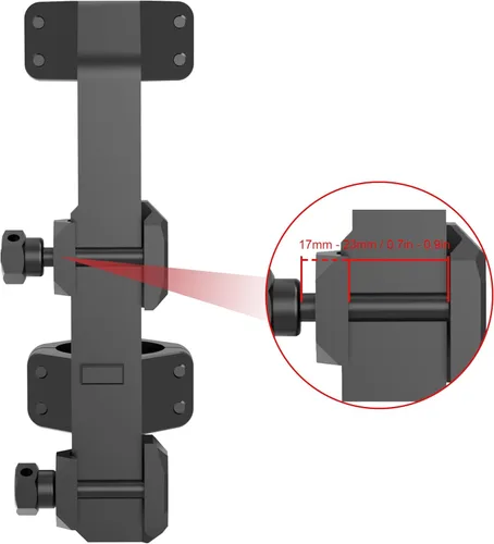 Miniatura 5 de Victoptics Montaje de Alcance Extendido de 30mm para Picatinny Negro