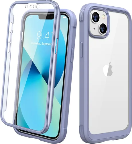 Miniatura 212 de Diaclara - Funda compatible con iPhone 11, carcasa resistente de cuerpo completo con protector de pantalla integrado sensible al tacto y Transparente
