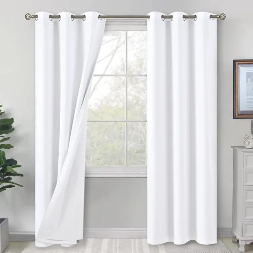 Miniatura 19 de BGment Cortinas opacas cortas de 30 pulgadas de largo, 2 paneles de cortinas 100% de oscurecimiento de la habitación para ventanas pequeñas