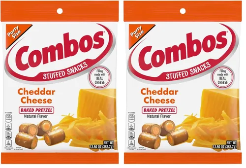 Combos Bocadillos de pretzel horneados con queso cheddar, 13.5 onzas, bolsa, 13.5 onzas (paquete de 2)