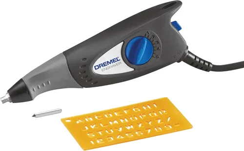 Grabador de 7200 golpes por minuto Dremel 290-01 0.2 Amp incluye plantilla de letras y números