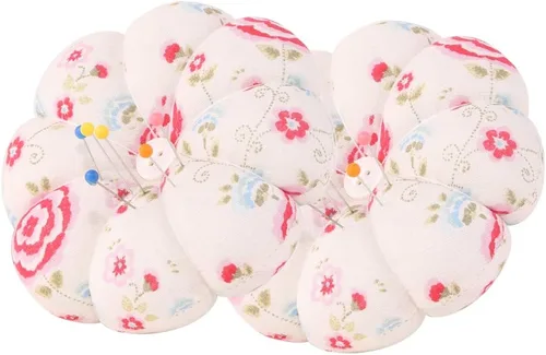 Miniatura 2 de NEOVIVA Pinc para coser con pulsera, bonito cojín de muñeca para costura diaria, estilo calabaza, paquete de 2, prisma floral rosa