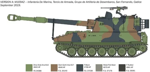 Miniatura 5 de Italeri -6589 M109 A2/A3/G, Escala 1:35, Kit de Modelo, Modelo de Plástico para Ensamblar, Modelado, Verde, IT6589