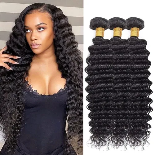 Miniatura 10 de Color 30 paquetes de cabello humano marrón onda del cuerpo paquetes 8 10 12 pulgadas brasileño virgen Remy extensiones de cabello humano doble trama