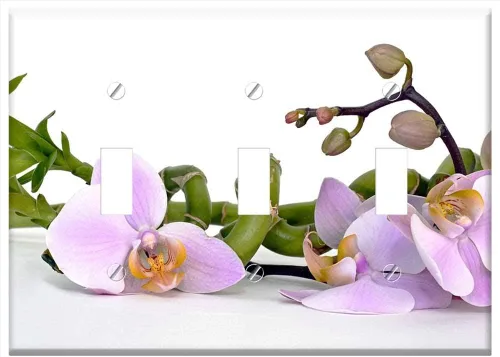 Miniatura 4 de Cubierta de salida de placa de interruptor - Orchid Orchid Flower Bamboo Luck Bamboo Relaxation