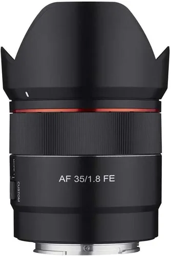 Rokinon AF 35mm F1.8 Lente de cuadro completo para Sony E – Enfoque automático, apertura rápida, sellado contra la intemperie, ultra multicapa,
