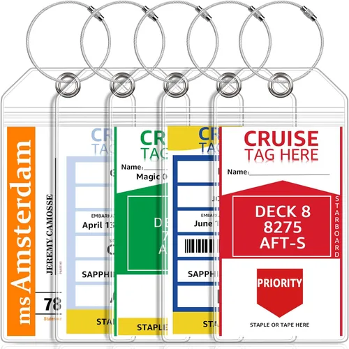 Portaetiquetas de equipaje de crucero para carnaval, NCL, princesa, MSC, artículos esenciales para cruceros noruegos 2025 y 2026 por FUNMCAN,