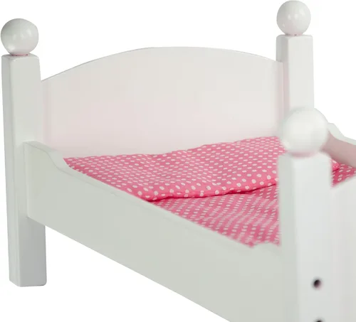 Miniatura 7 de Doble litera Teamson de lunares, de princesa, de 18" , 18", Blanco