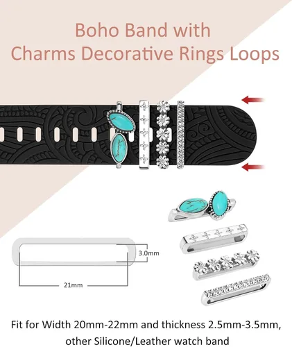 Miniatura 4 de Anillos decorativos compatibles con correas de Apple Watch de 1.654 pulgadas, 1.614 pulgadas, 1.575 pulgadas, 1.496 pulgadas, 1.732 pulgadas, 1.732
