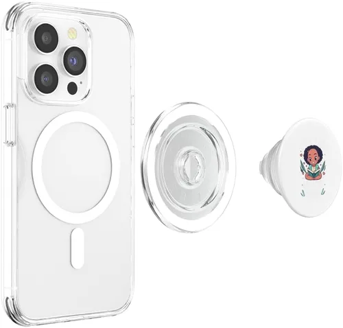 Miniatura 4 de Just a girl who loves Anime Black Girl Afro Girl PopSockets MagSafe PopGrip for iPhone