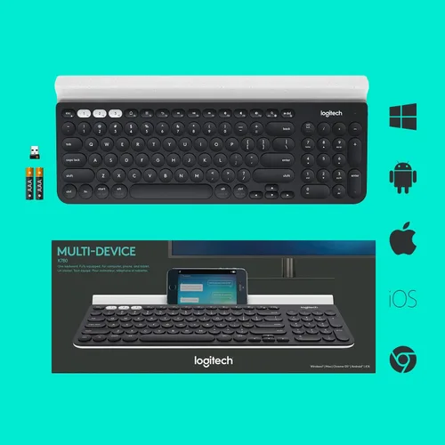 Miniatura 8 de Logitech K780 Teclado Inalámbrico Multidispositivo para Computadora, Teléfono y Tableta – Compatible con Control de Varios Ordenadores FLOW