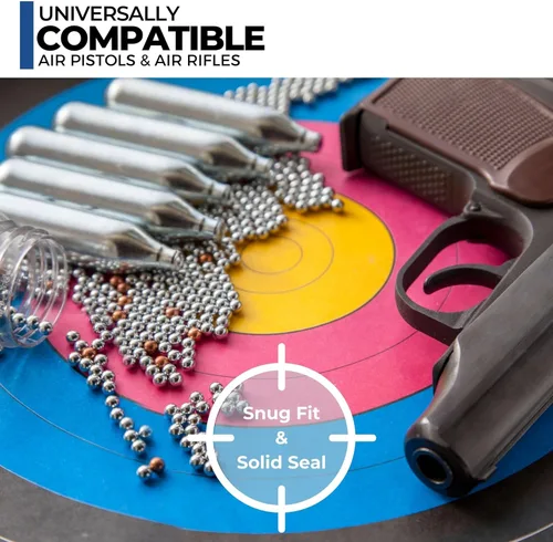 Miniatura 6 de ICO 12 Gram Co2 Cartridges Non-Threaded, CO2 cartridges BB Gun, CO2 BB Pistol, Airsoft Pistol, and Paintball Markers