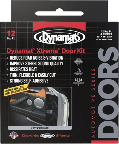 Miniatura 10 de Dynamat 10415 10 pulgadasx 10 pulgadas x 0.067 pulgadas, Autoadhesivo grueso amortiguador de sonido con kit de altavoces Xtreme, Par.