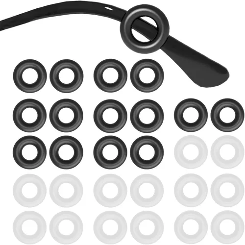 Miniatura 10 de SMARTTOP 14 pares de ganchos antideslizantes para orejas de gafas con funda - Ganchos para orejas de gafas - Agarre antideslizante cómodo para gafas