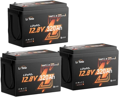 Miniatura 28 de LiTime Batería LiFePO4 de 12 V 230 Ah, recargable, de litio, más de 4000 ciclos profundos, energía de respaldo para casa rodante, remolque de viaje