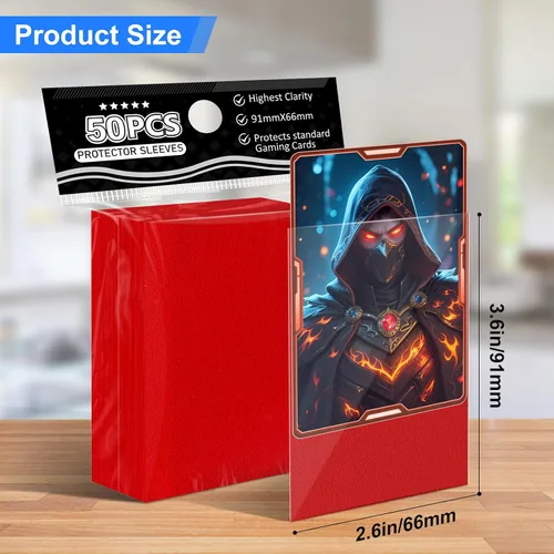 Miniatura 2 de Fundas para tarjetas coleccionables de ajuste perfecto, fundas mate TCG, protector de tarjetas deportivas suave para fotocartas, fácil de barajar
