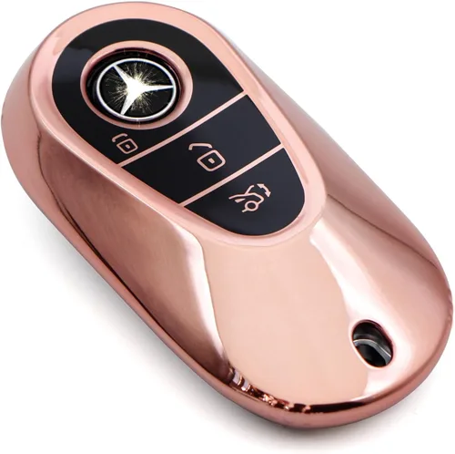 Miniatura 28 de Creativity Funda para llave de Mercedes Benz. Hermosa funda de TPU compatible con CLS CLK AMG ML C CL E S SL SLK G GLC GLE GLS M R Smart Remote Key