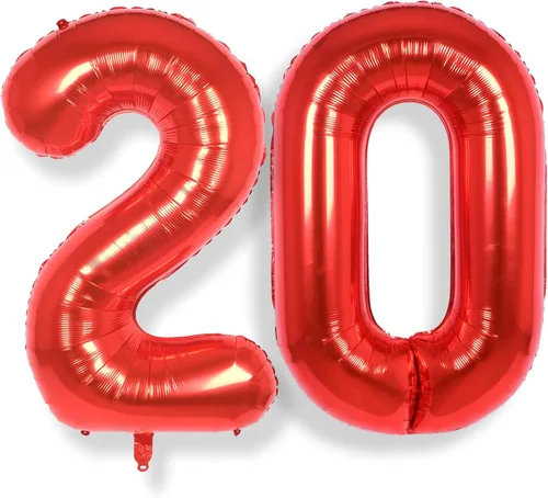Miniatura 29 de AULE Globos de helio con letra roja S, de 40 pulgadas, grandes, gigantes, de lámina de mylar, rojos, para decoraciones de cumpleaños, aniversarios