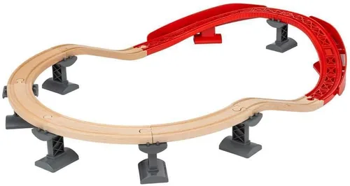 Miniatura 6 de BRIO Ascending Curves Track Pack - Expansión ferroviaria elaborada por expertos Madera de haya certificada FSC Mejora las habilidades motoras