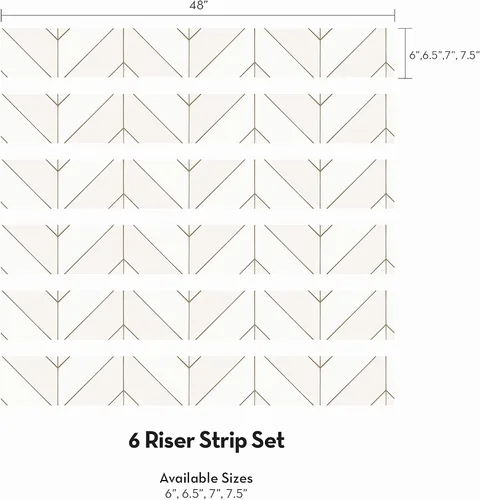 Miniatura 3 de Simple Shapes Gold Lines - Tira elevadora de pelar y pegar para escaleras