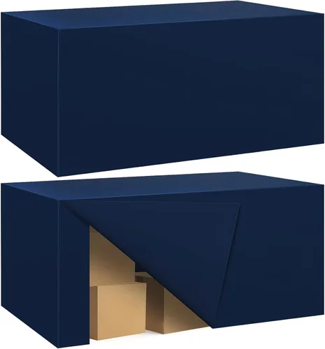 Miniatura 19 de Paquete de 2 manteles ajustados para mesa rectangular de 4 pies, 48 x 24 pulgadas, cubiertas de mesa verde manzana, tela de poliéster resistente al