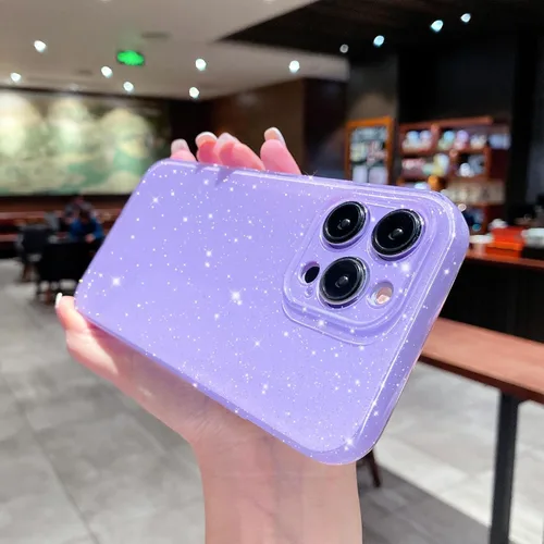 Miniatura 5 de OWLSTAR Funda compatible con iPhone 13 Pro de 6.1 pulgadas, bonita funda delgada con purpurina, funda protectora brillante para mujeres y niñas