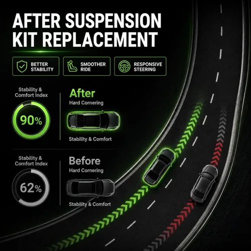 Miniatura 4 de Kit de dirección de suspensión delantera de 12 piezas para Ford F250 F350 Super Duty 2000-2004, Excursion 4WD 2000-2005, rótulas inferiores