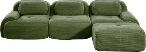 Miniatura 19 de Sofá modular sin hueso comprimido de espuma viscoelástica de 117 pulgadas, sofás seccionales grandes de 3 plazas para sala de estar, sofá modular