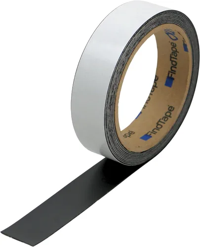 Miniatura 2 de FindTape Cinta de acero receptiva adhesiva para exteriores, 1/2 pulg. x 10 pies (negro)