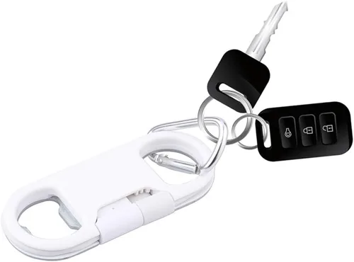 Miniatura 5 de WOONEKY Llavero de datos para abrebotellas, cable de carga USB C, multiherramienta, portátil, paquete de 2 unidades, diseño compacto para uso diario