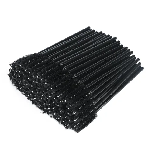 Miniatura 10 de G2PLUS 300 unidades de brochas desechables para rímel, kit de maquillaje con cepillo de pestañas de cristal, varillas ajustables para extensiones