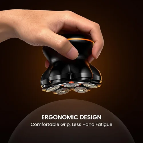Miniatura 11 de MAXGROOM® Afeitadora de cabeza para hombres calvos, maquinilla de afeitar eléctrica impermeable con cabezales flotantes 7D, afeitado suave