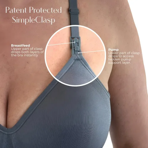 Miniatura 5 de Supermom Silhouette with Light Fixed Pads, Pumping Bra Hands Free, Adjustable Pumping & Nursing Bra for All Breast Pumps