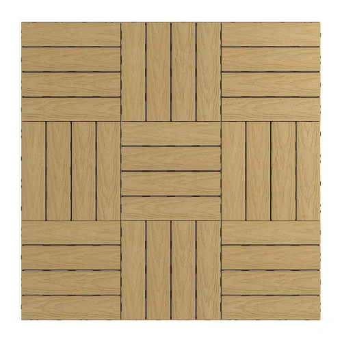 Miniatura 31 de NewTechWood UltraShield Naturale - Azulejo compuesto para exteriores (1 pie x 1 pie), color rosa de Seúl (10 pies cuadrados por caja)