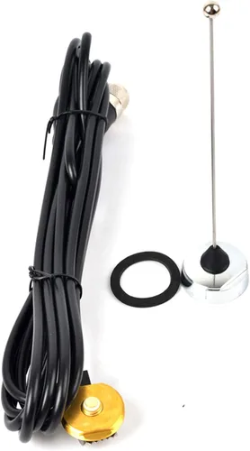 Miniatura 8 de Kit de antena HYS UHF NMO con cable coaxial RG58 de 13 pies y soporte de montaje de taladro Pretuned 150W NMO antenna kit with 13ft PL259 cable